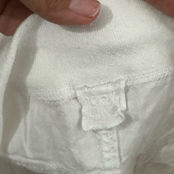 CP Shades Linen Drawstring Pants Womens Size 28 White Straight Leg - Picture 4 of 6